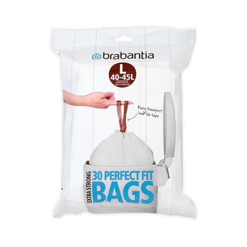 Distributeur de sacs poubelle Brabantia, 40 à 45 litres (L), 30 pièces