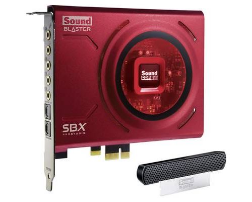 Carte son interne 5.1 Sound Blaster SoundBlaster Z PCIe x1 avec sortie numérique, avec port casque extérieur