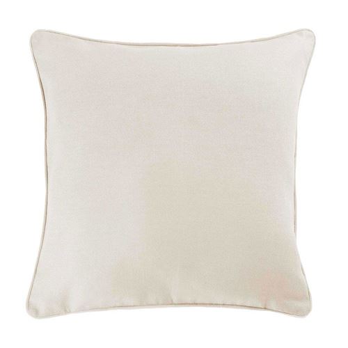Coussin passepoil 40 x 40 cm coton uni panama Naturel