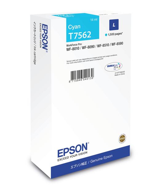 Cartouche EPSON C13T754240 XXL - Cyan