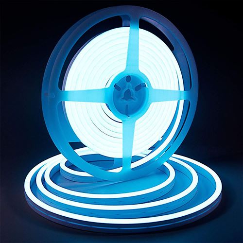 Bande lumineuse LED Silicone souple couleur néon étanche DC 12V 5m -Bleu