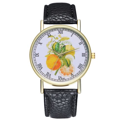 Quartz de montre sport sportif montre homme bracelet en cuir montre homme montre bracelet à quartz pour homme T82-Anoir