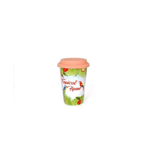 Mug de transport Tropical - 400 ml - Porcelaine