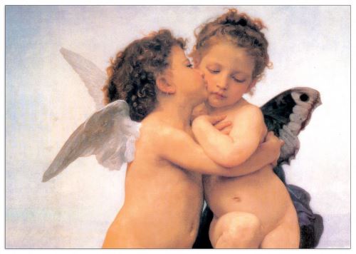 BOUGUEREAU - THE FIRST KISS DETAIL (Panneaux MDF 100x70 cm)