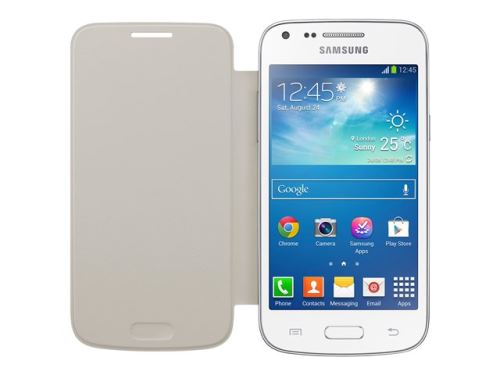 Samsung Flip Cover Ef-Fg350N - Étui à Rabat pour Téléphone Portable - Blanc - pour Galaxy Core Plus