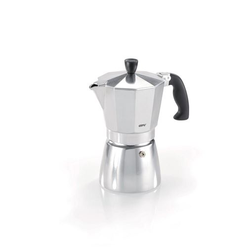 Machine &agrave; espresso 6 tasses LUCINO Gefu Aluminium Argent