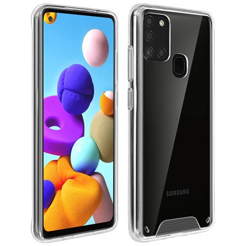 Avizar Coque pour Samsung Galaxy A21s Bumper Collection Cristal Transparent