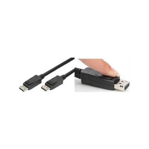 Digitus Displayport Câble de raccordement DP St/2.0 m m/Verrouillage, Ultra HD 8K 1.3/1.4, SW