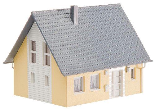 Faller 130317 Single-Family House HO Scale Building Kit, Yellow