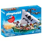 PLAYMOBIL Pirates - Chaland pirate à moteur submersible (70151)