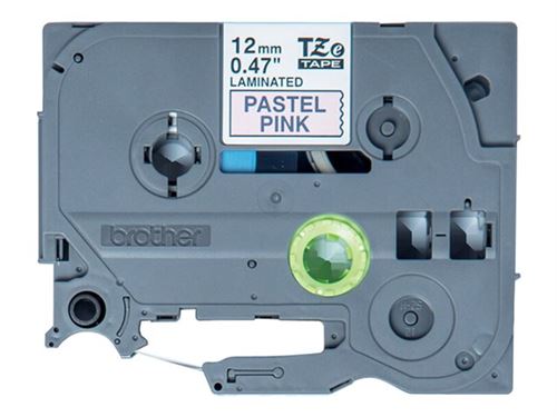 Brother P-Touch Ruban d'écriture d'origine Tze de mqf31 12 mm noir 12 mm pastell rosa