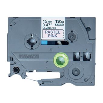 Brother TZe-MQE31 - Noir sur rose pastel - Rouleau (1,2 cm x 8 m) 1 cassette(s) ruban laminé - pour Brother PT-P950; P-Touch PT-D610, E310; P-Touch Cube PT-P300; P-Touch Cube Pro PT-P910