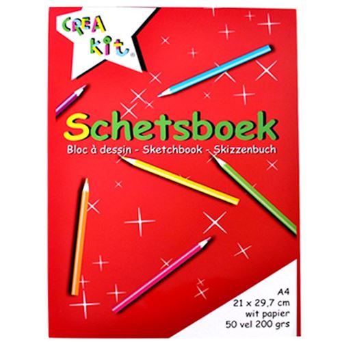 Sketchbook Crea kit A4 50 feuilles 200gr