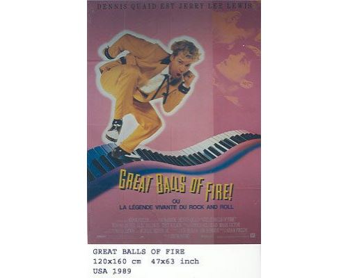 Great Balls Of Fire ! AFFICHE CINEMA ORIGINALE