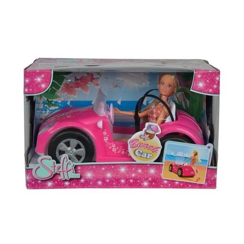 Barbie - Voiture Cabriolet de Barbie - Véhicule poupée mannequin