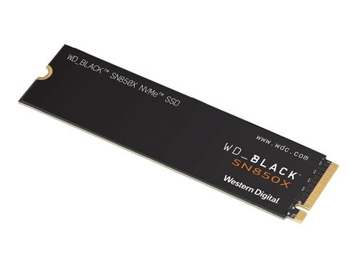 WD_BLACK SN850X NVMe SSD WDS100T2X0E - SSD - 1 To - interne - M.2 2280 - PCIe 4.0 x4 (NVMe)