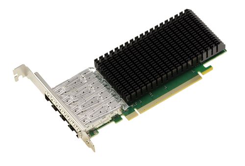 Non Communiqué Kalea-Informatique Carte Contrôleur Pcie Réseau Lan Ethernet 4 Ports 10G Sfp+ Et 25G Sfp28 Fibre Intel E810