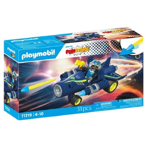 Véhicule miniature FunStars PLAYMOBIL 71719 Kart fusée astronautes 31 pièces