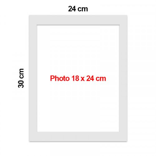 Passe-Partout Noir 50x70 cm Ouverture 40x50 cm - Passe-Partout pour Cadre Photo 50x70 cm et Photo 40x50 cm - Marie Louise - Pêle-mêle - Passe-Partout Carton FSC - Fabriqué en France