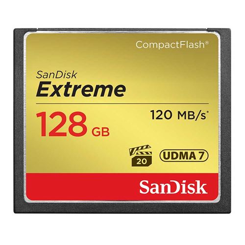 SanDisk Extreme - Carte mémoire flash - 128 Go - 567x - CompactFlash