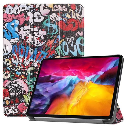 Housse Tablette XEPTIO Etui nouvel Apple iPad Pro 11 2020 Wifi - 4G/LTE  Smartcover pliable noir avec stand - Housse coque de protection New iPad  PRO 11 pouces 2020 