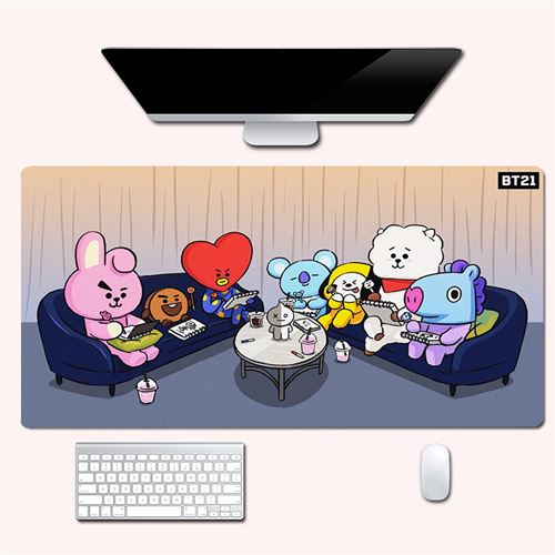 Sous main bureau enfant BT21 60*30cm #AS10802