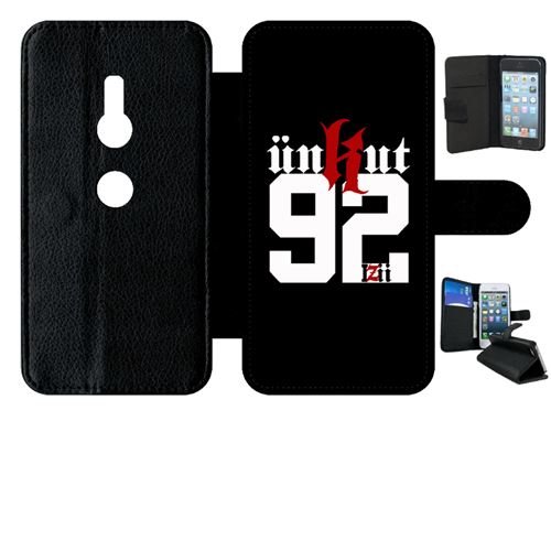 Etui My-Kase pour Xperia XZ2 - 262 unkut haut de seine 92 - Simili-cuir Noir