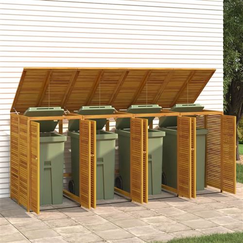 VidaXL - Mülltonnenbox akazienholz, One Size, Braun