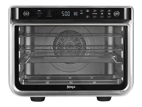 Ninja Foodi DT200EU - Four électrique avec gril/friteuse à air chaud - convection - 29 litres - 2.4 kWatt - argent/noir