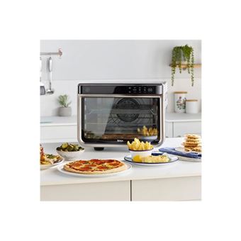 Ninja Foodi DT200EU - Four électrique avec gril/friteuse à air chaud - convection - 29 litres - 2.4 kWatt - argent/noir
