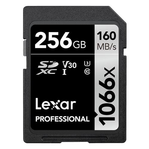 Lexar carte sd professional 1066x 256go 160mo/s
