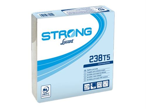 Strong Lucart 238T5 - Serviette - Taille 38 x 38 cm - jetable (pack de 50)