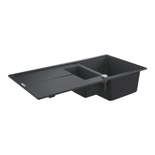 GROHE Evier composite avec égouttoir K400 Noir Granite 31642AP0