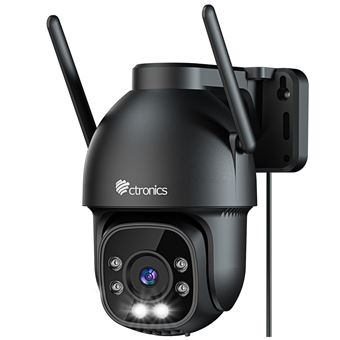 Ctronics 6X Zoom Hybride Caméra Surveillance WiFi Extérieure, Caméra PTZ IP avec Suivi-Auto-Zoom, Vision Nocturne Couleu