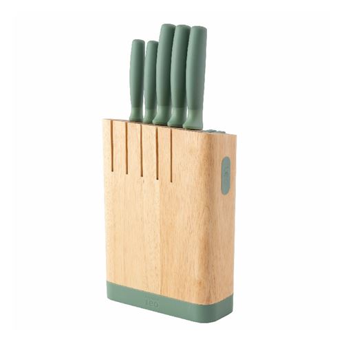 BergHOFF Ensemble de 6 blocs de couteaux Forest - Leo