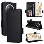 Étui Portefeuille Cuir PU Pour Honor Magic 7 Lite - Housse Protection Avec Poches Cartes, Fermeture Magnétique Et Support Intégré | Noir