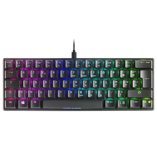 Clavier Mars Gaming MKMINIRES Filaire Mécanique AZERTY EN Noir