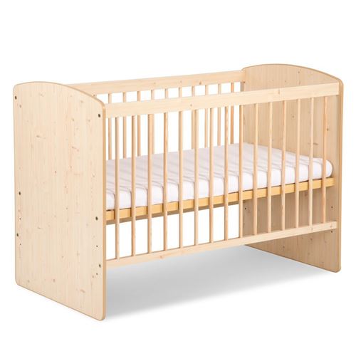 Lit pour b&eacute;b&eacute; Karolina II en bois - Beige - 120 x 60 cm