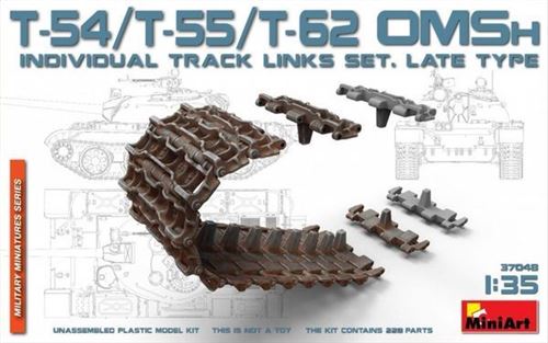 T-54/t-55/t-62 Omsh Individual Track Links Set.late Type- 1:35e - Miniart