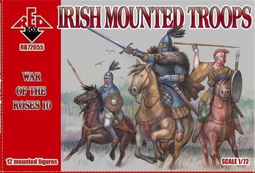 Irish Mounted Troops,war Of The Roses 10 - 1:72e - Red Box