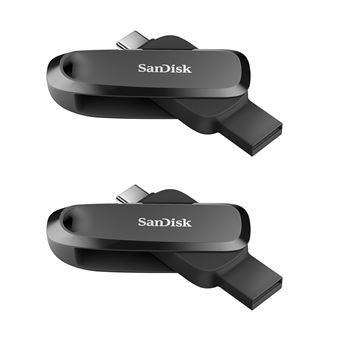 2PCS SanDisk Phone Drive 64Go Clé USB, 2 en 1 iPhone Stockage pour appareils USB Type-C/USB Type-A pour Smartphone, Tablets, Mac - 1