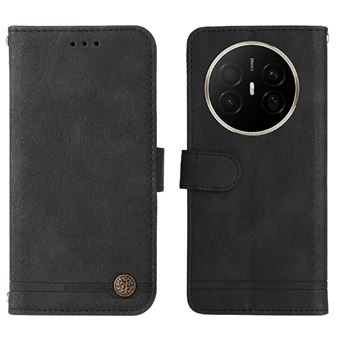 Coque Huawei Mate 20 En Cuir PU Avec Portefeuille 3 Fentes Et Support - Bravoday Noir