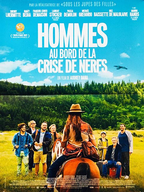 Affiche de Cinéma Originale - HOMMES AU BORD DE LA CRISE DE NERFS - 2022 - Thiery Lhermitte - 120x160cm