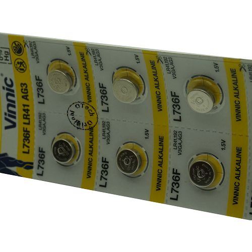 Pack de 10 piles Vinnic compatible avec JIS LR41 - Otech