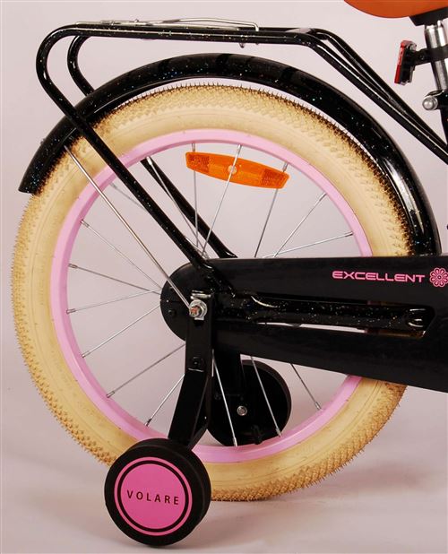Velo pour enfants Volare Excellent Filles 18 pouces Noir 95 assemble Velo enfant Achat prix fnac