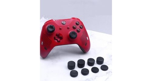 Pack de protege joysticks x8 pour manette xbox one silicone grip accroche lot de 8 (noir)