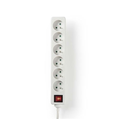 Prise d'extension Nedis EXSO615E2WT Blanc