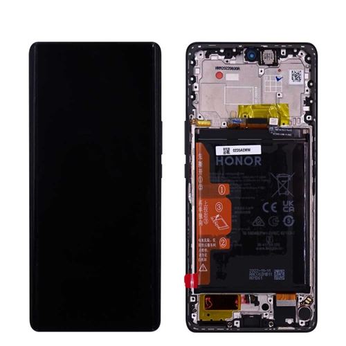 Original Ecran LCD Vitre tactile Noir Assemblés Sur Châssis Pour Honor Magic 5 Lite