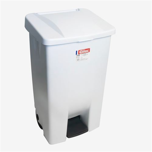 GILAC Poubelle &Agrave; P&eacute;dale Eco 80 L Avec Roulettes Et Couvercle - 