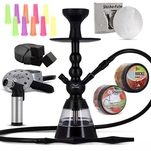 pack chicha altair khephren sultan noir pr&ecirc;t &agrave; l&rsquo;emploi 